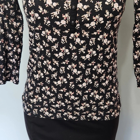 Lauren Ralph Lauren Floral 3/4 Sleeve Top - Picture 4 of 14